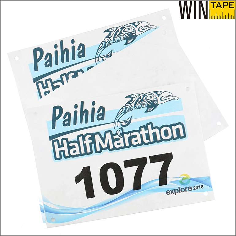 Marathon Running Cycling Tyvek Customized Bib Number