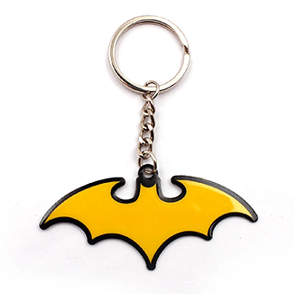 Cheap Cartoon Bat Animal Keyring Epoxy Coated