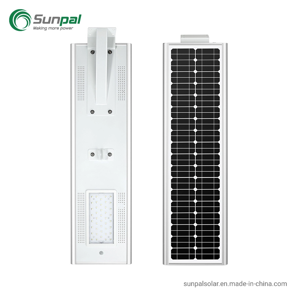 Sunpal 100W 200W IP65 6hours tiempo de carga Gobierno uso aluminio Lámparas solares de calle con batería de litio incorporada