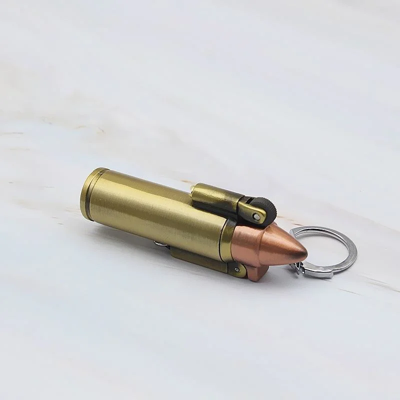 Key Buckle Bullet Torch Turbo Lighter Metal Butane Cigar Lighter