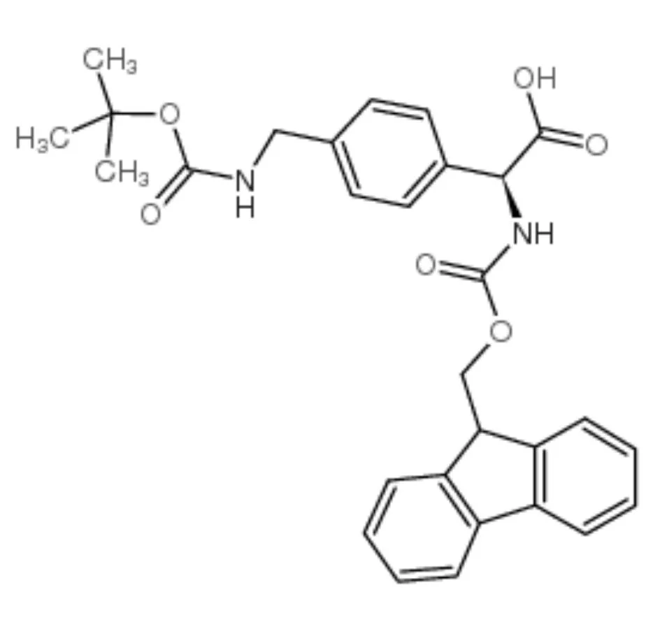 Pharmaceutical and Chemical Industry Fmoc-D L-Phg (4-CH2nhboc) Raw Materials Purity Degree 99% CAS No. 205049-68-9