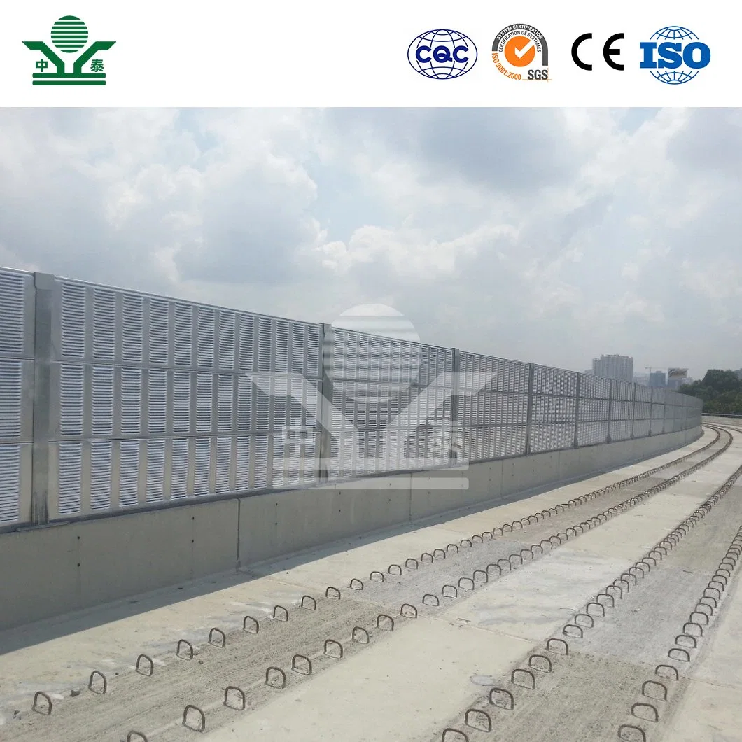 Zhongtai Traffic Sound Barriers China Wholesale/Supplierrs Train Sound Barrier Galvanized Sheet Material High-Speed Railway Sound Barrier with Perforated Metal