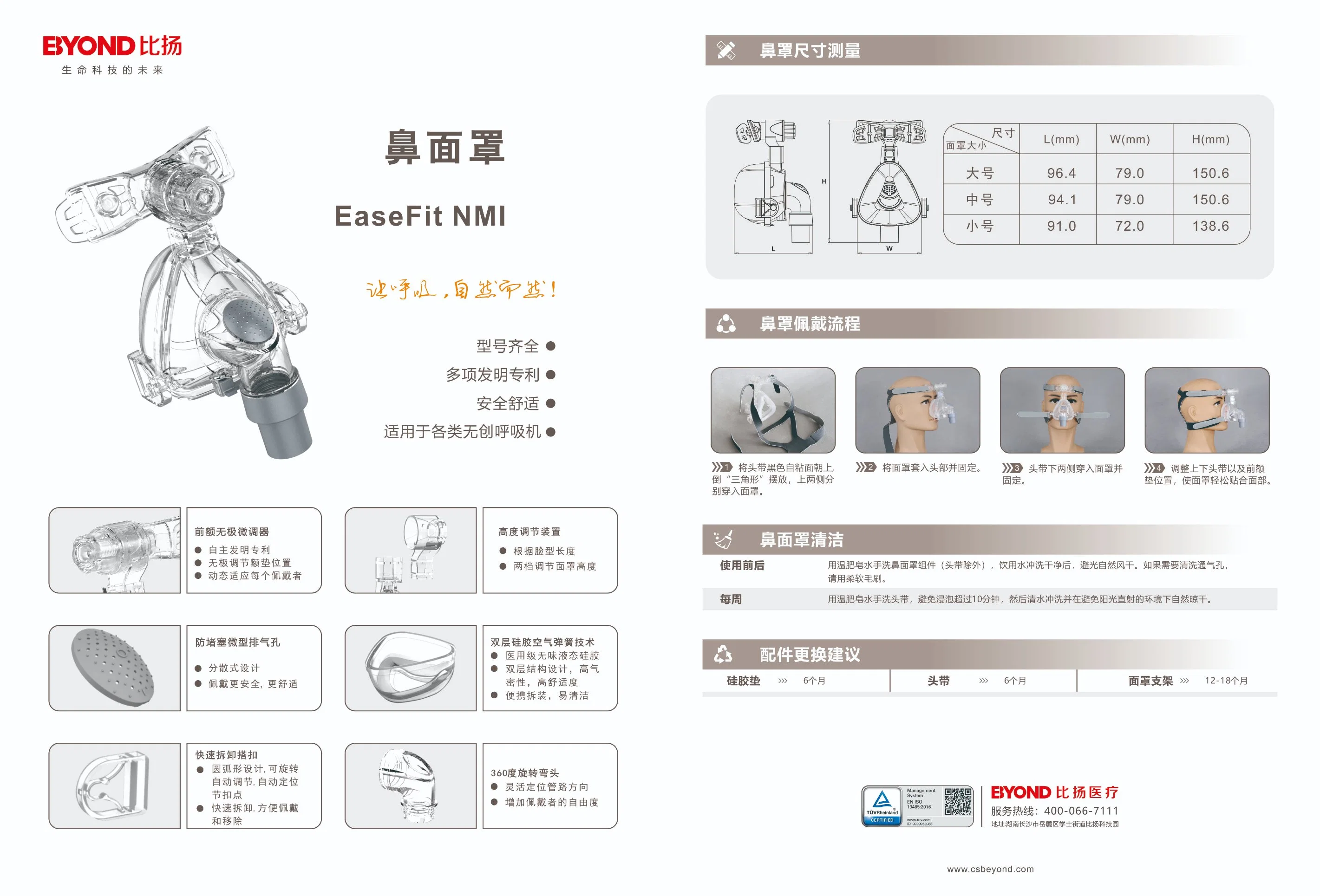 CPAP Non-Invasive Medical Devices Mask Sleep Snoring and Apnea Machine Mask