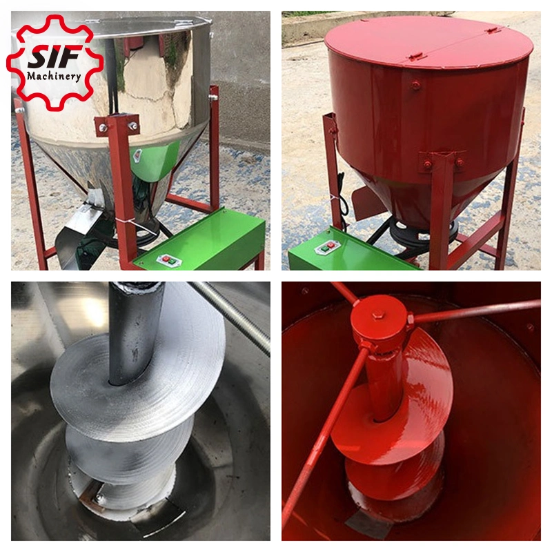 Sif Rotating Powder Mixer Stainless Steel Blender Drum Mixer Vertical Blender Feed Processing Machinery for Poultry