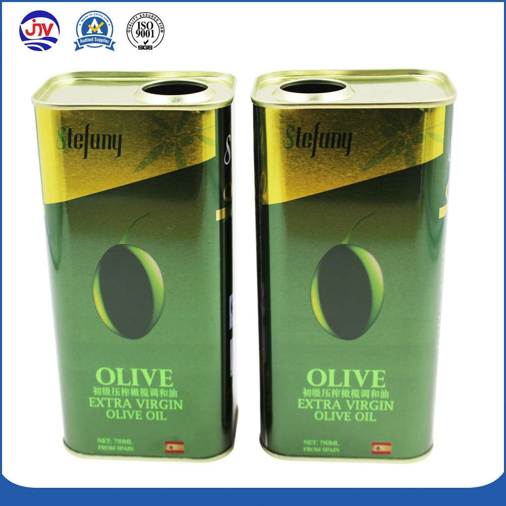 750ml Olive Oil Tin Container Customize Metal Can Container