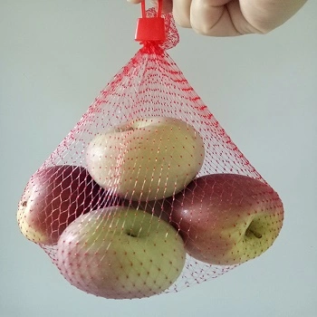 Solid Reusable Mesh Produce Bags PE Woven Mesh Bags for Fruit