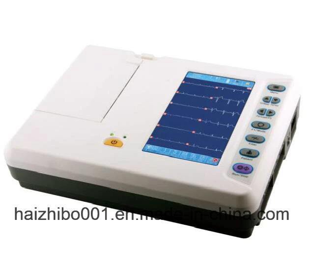 CE Mark 6 Channel Digital Electrocardiograph ECG Monitor (3306B)