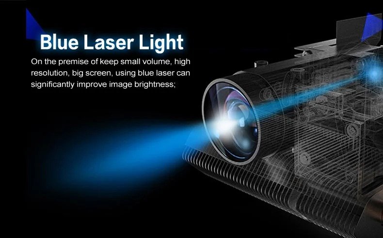 3000 Lumens LED DLP Laser vidéo projecteur multimédia