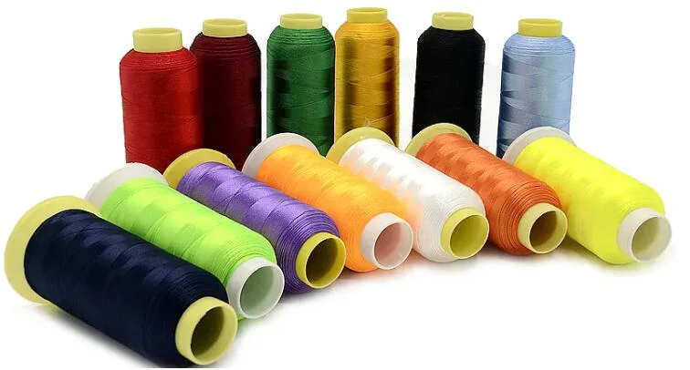 800 Color High quality/High cost performance  Semi Dull Polyester Embroidery Thread Yarn 120d/2