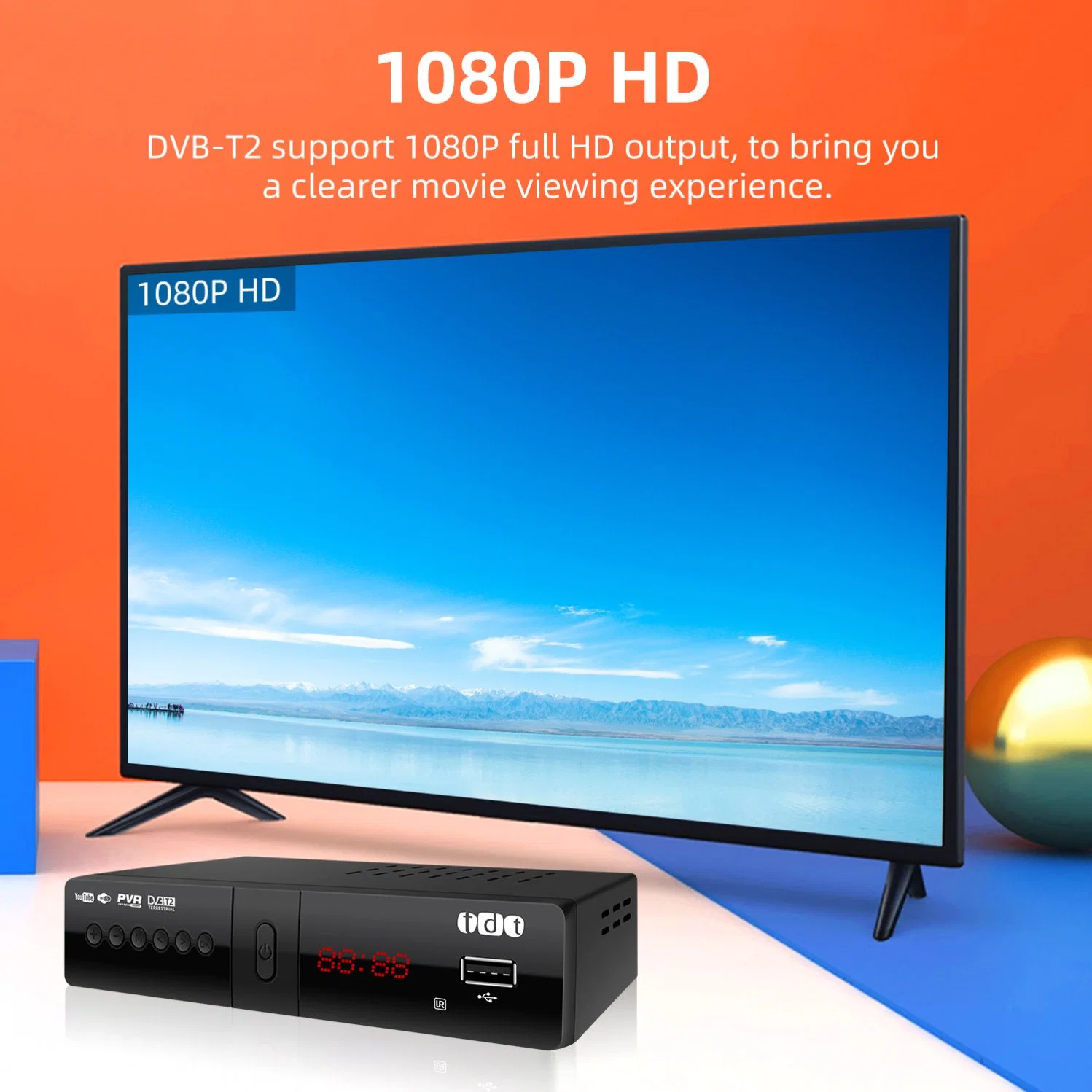 تلفزيون Junuo Digital TV Box HD، تلفزيون مستقبل أرضي DVB-T2، خدمة HD FTA، تلفزيون TUNER DVB MPEG-2/4