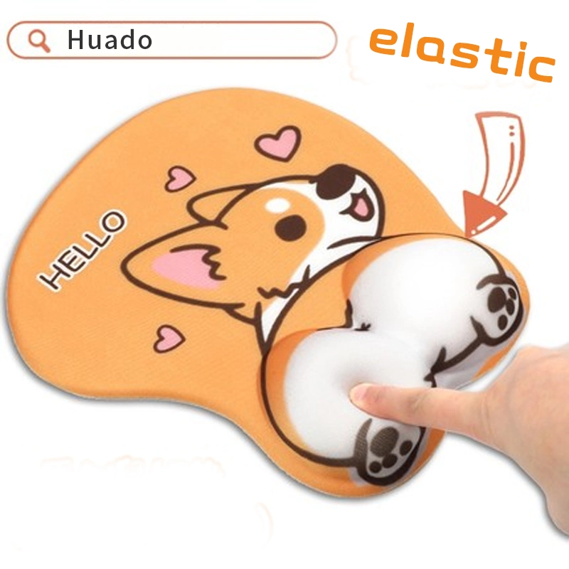 Diseño personalizado de dibujos animados Cute Anime ergonómico mouse pad de gel con reposamuñecas