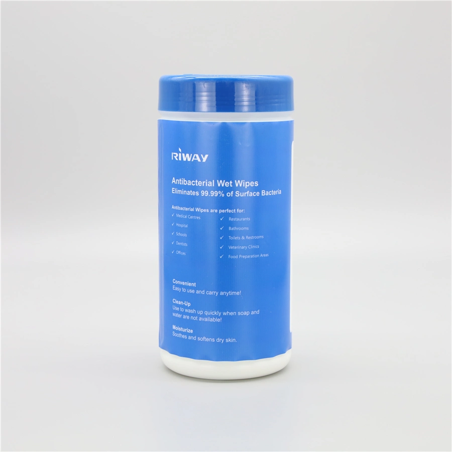 Medical Use 75% Alcohol Disinfectant Antibacterial Wipes in Tube