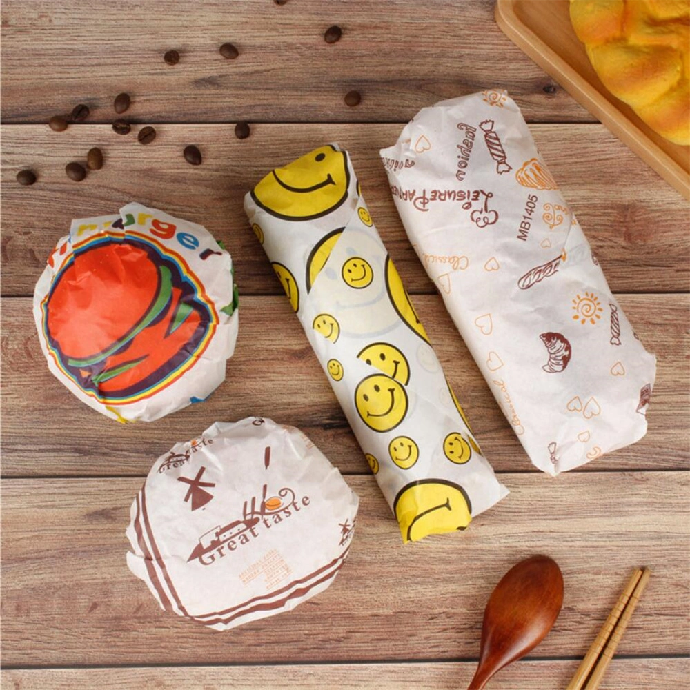 Enfajado Eid Hot Dog Sleeve Custom hamburguesa de queso Sandwich hamburguesa Papel
