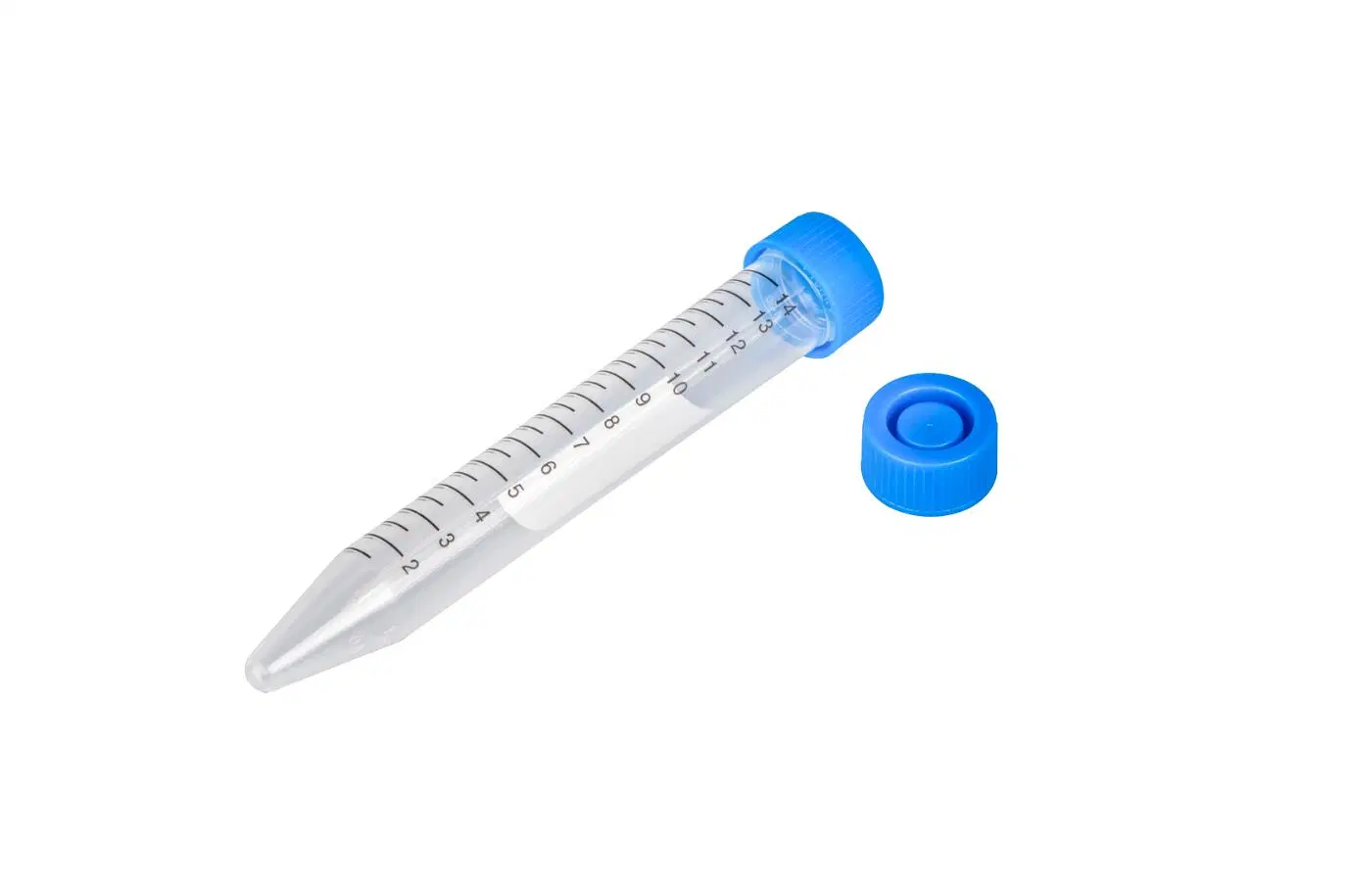 Laboratory Medical Plastic Conical Graduated 10ml Centrifuge Test Tubes with Screw Lid