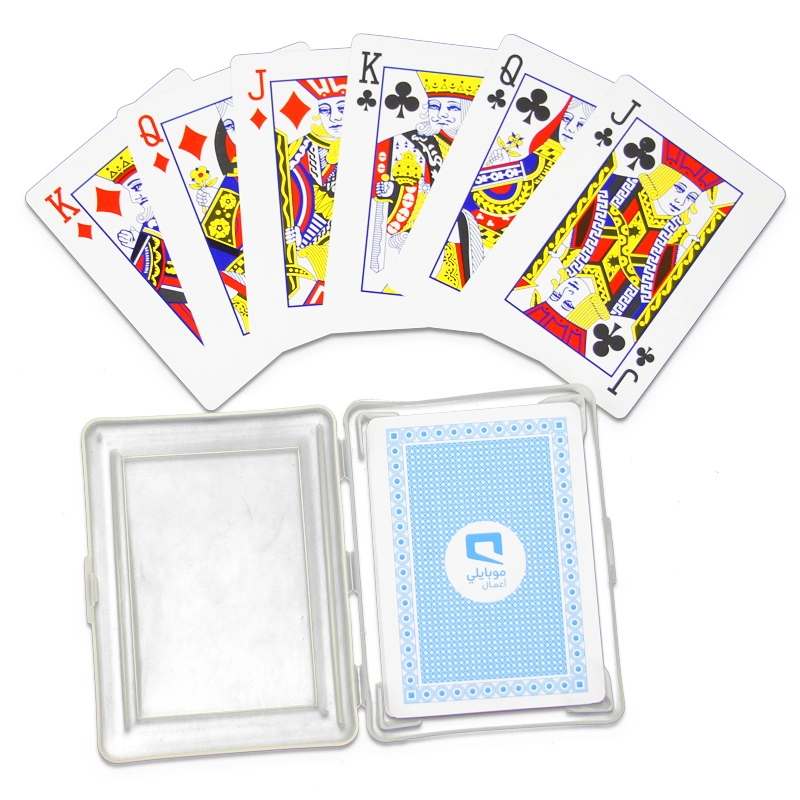 Настраиваемые цвет логотипа водонепроницаемый 2024 игральные карты игральные карты бумаги
