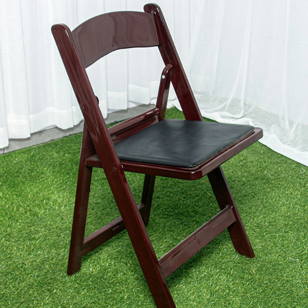 Modern Wholesale/Supplier Foldable Brown Plastic Dining Party Resin Folding Chairs for Events