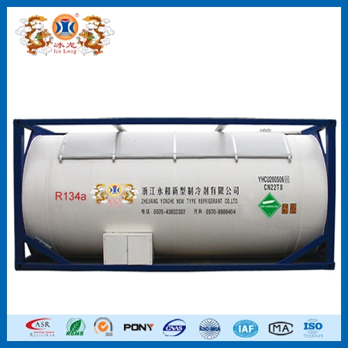 High Purity 99.9% ISO Tank Refrigerant Gas R134A