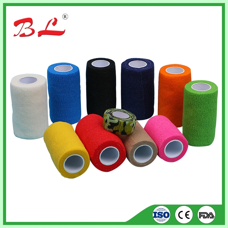 Self Adherent Cohesive Wrap Bandages Finger Tape Rainbow Color First Aid Self Adherent Cohesive -F