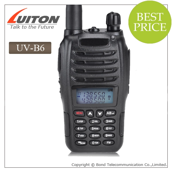 Baofeng UV-B6 5W 99CH&amp;portable mobile VHF UHF Interphone talkie walkie transceiver radio bidirectionnelle