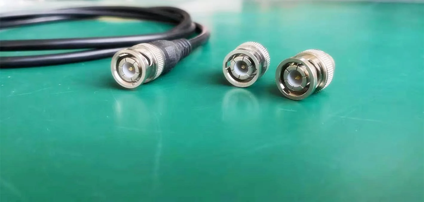 BNC Male Solder Connector High Definition Video Cable with Rg58 Coaxial Cable