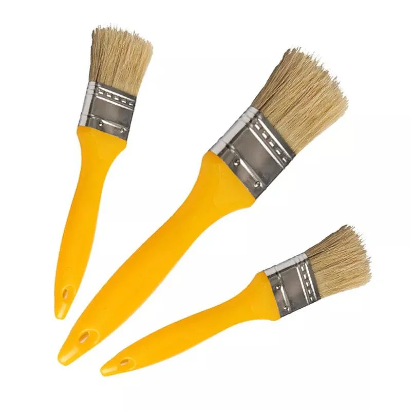 Factory High quality/High cost performance  1/1.5/2/2.5/3/4/5/6/8 Inch Paint Brush with Plastic Wooden Handle Paint Brush