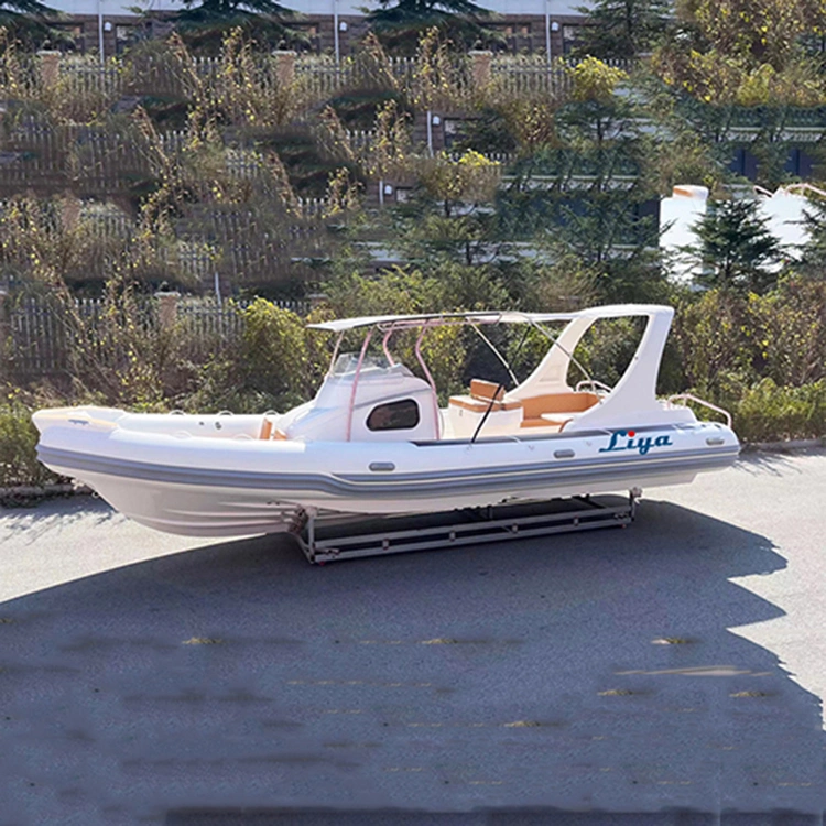 Liya 8.3m Speed Rib Boats Rigid Hull Inflatable Passenger Boat Cabin Fishing Boats for Sale