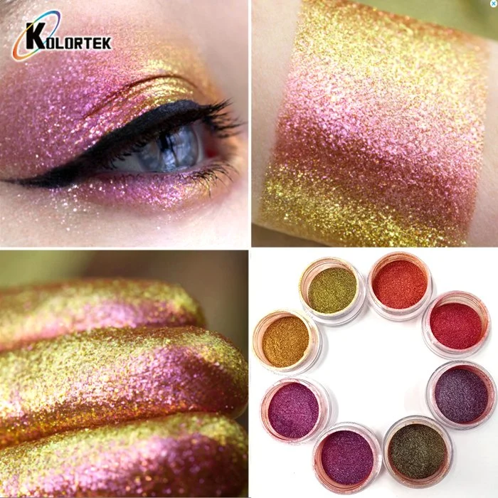 Color cromático Cambiar mica Luster pigmento Duochrome pigmento Eyeshadow