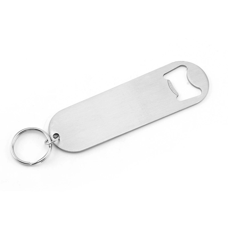 Custom Sublimation Stainless Steel Opener Bar Blade Customized Black Brand Blank Flat Beer Bottle Opener