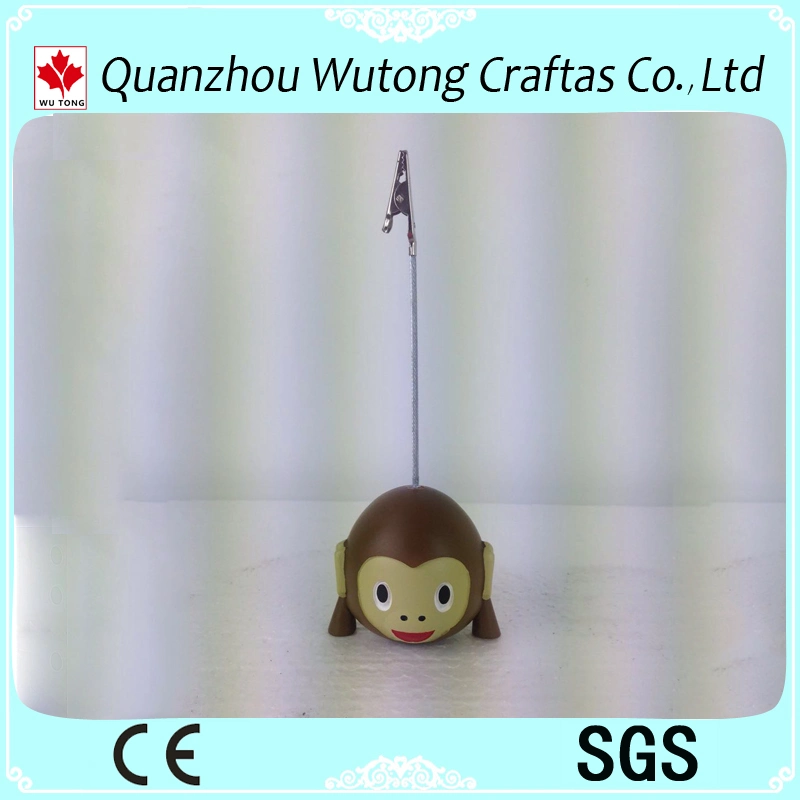 Promotion Gift Resin Office Stationery Monkey Expressin Card Holder