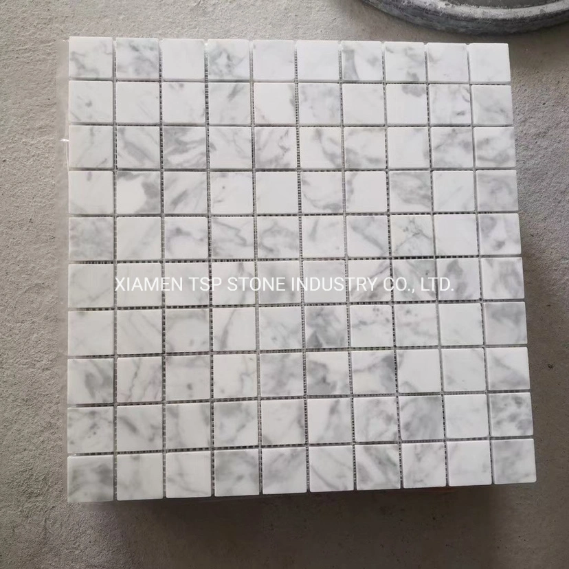 Design White Marble Mosaic Veneer for Decor Home