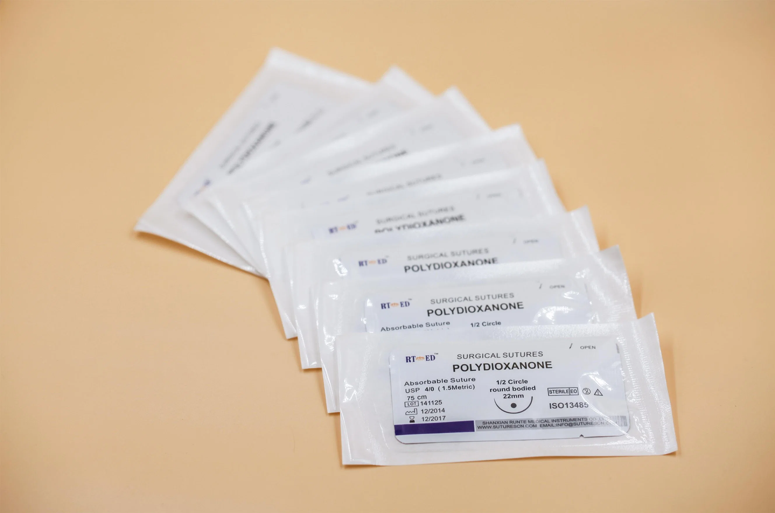 Absorbable Medical Pdo Surgical Suture for Adults and Children with CE/ISO