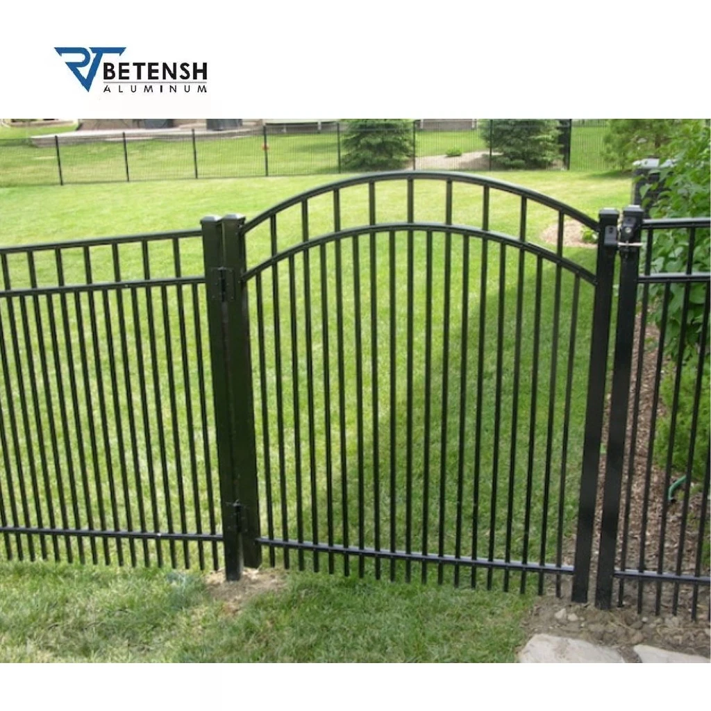 New Design Factory Alloy Slat Sliding Metal Swing Aluminum Walkway Gate with CE/ISO9001 for Home/Garden