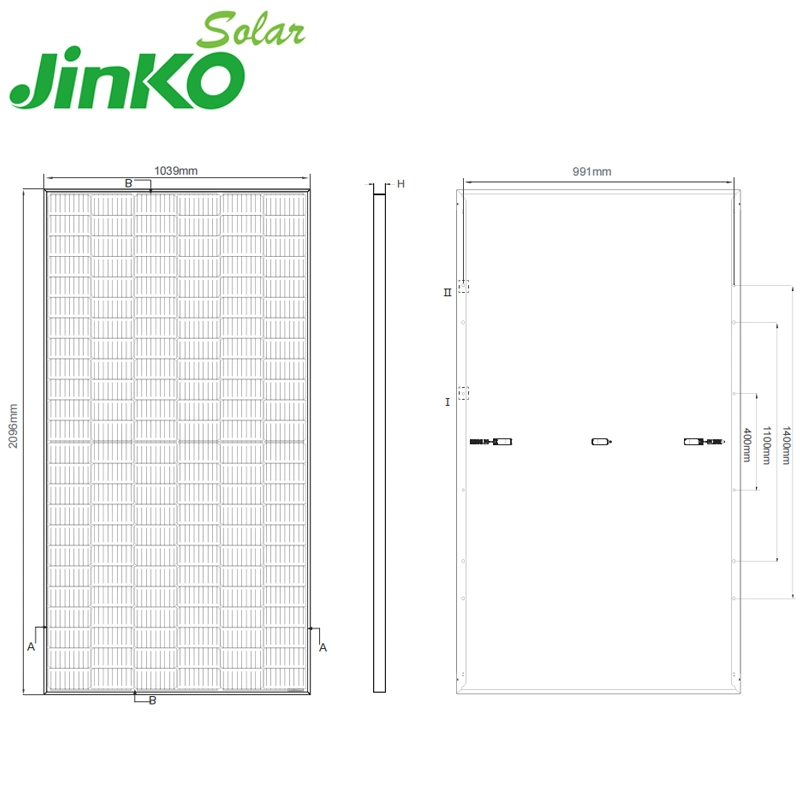 Jinko Free Shipping Mono Solar Panel 440 W 450 W 45 watts 48 V. Painel solar 400W 54hl4-B 395-415 Watt 395W 400W 405W 410W 415 W.