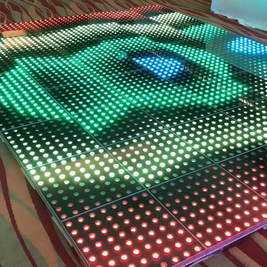 Super rápido instalado iluminación de escenarios imán inalámbrica Pista de Baile de LED