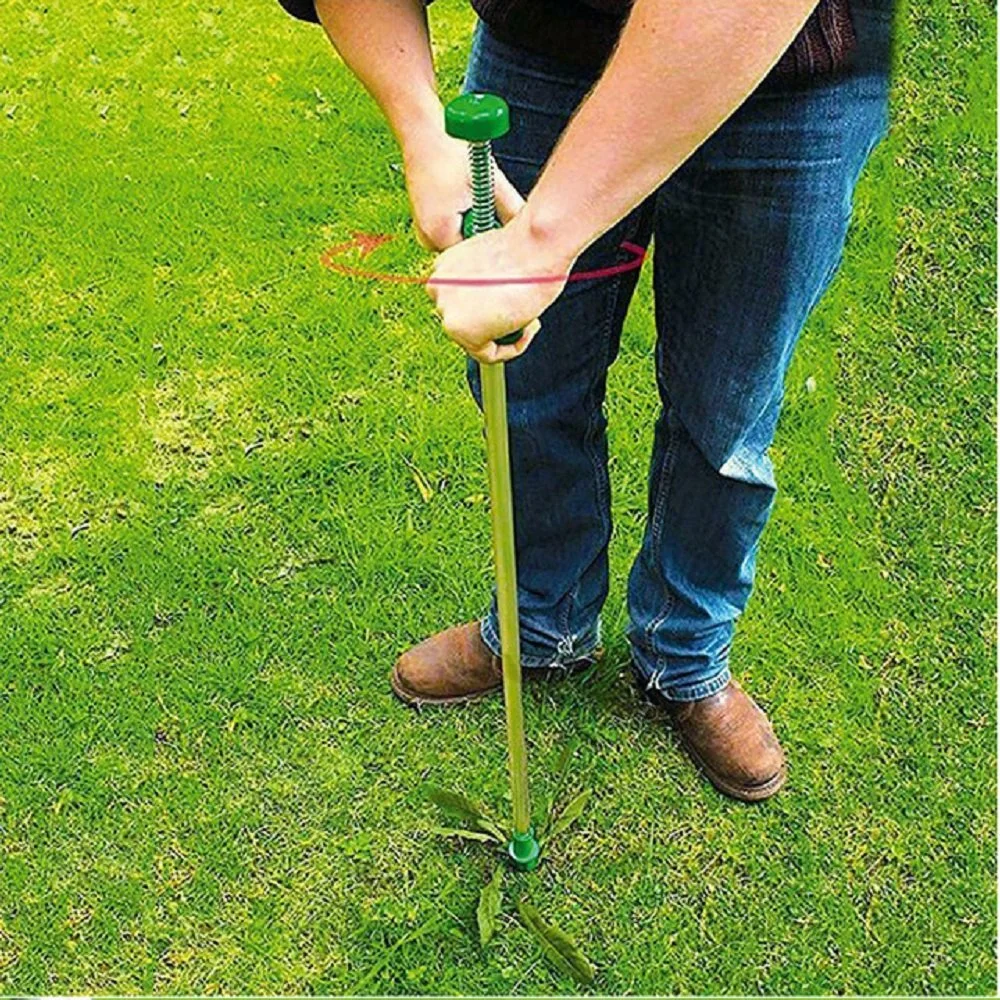 Stand-up el desmalezado manual útil herramienta de eliminación de la raíz de la herramienta de Jardín Extractor de Malezas Wyz15796