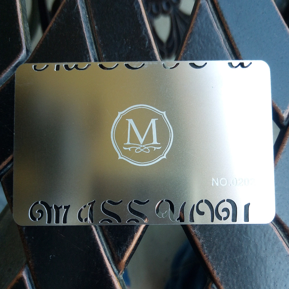 Customized Professional Etching High-End Fashion Small and Popular Business Cards