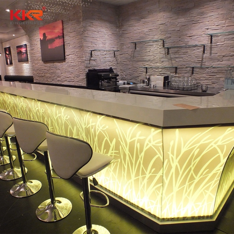 Customzied Bar Counter Commerical Building Office Computer Desk Modern Reception Desk