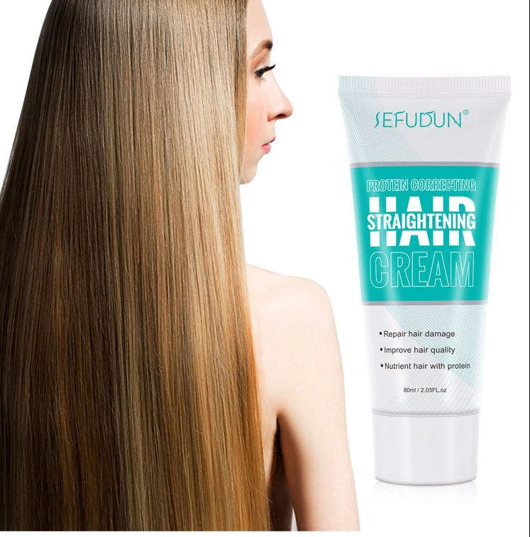 Salon 60g Reparatur Haarschäden glattes Haar Keratina Protein Korrigieren Haarglättung Creme