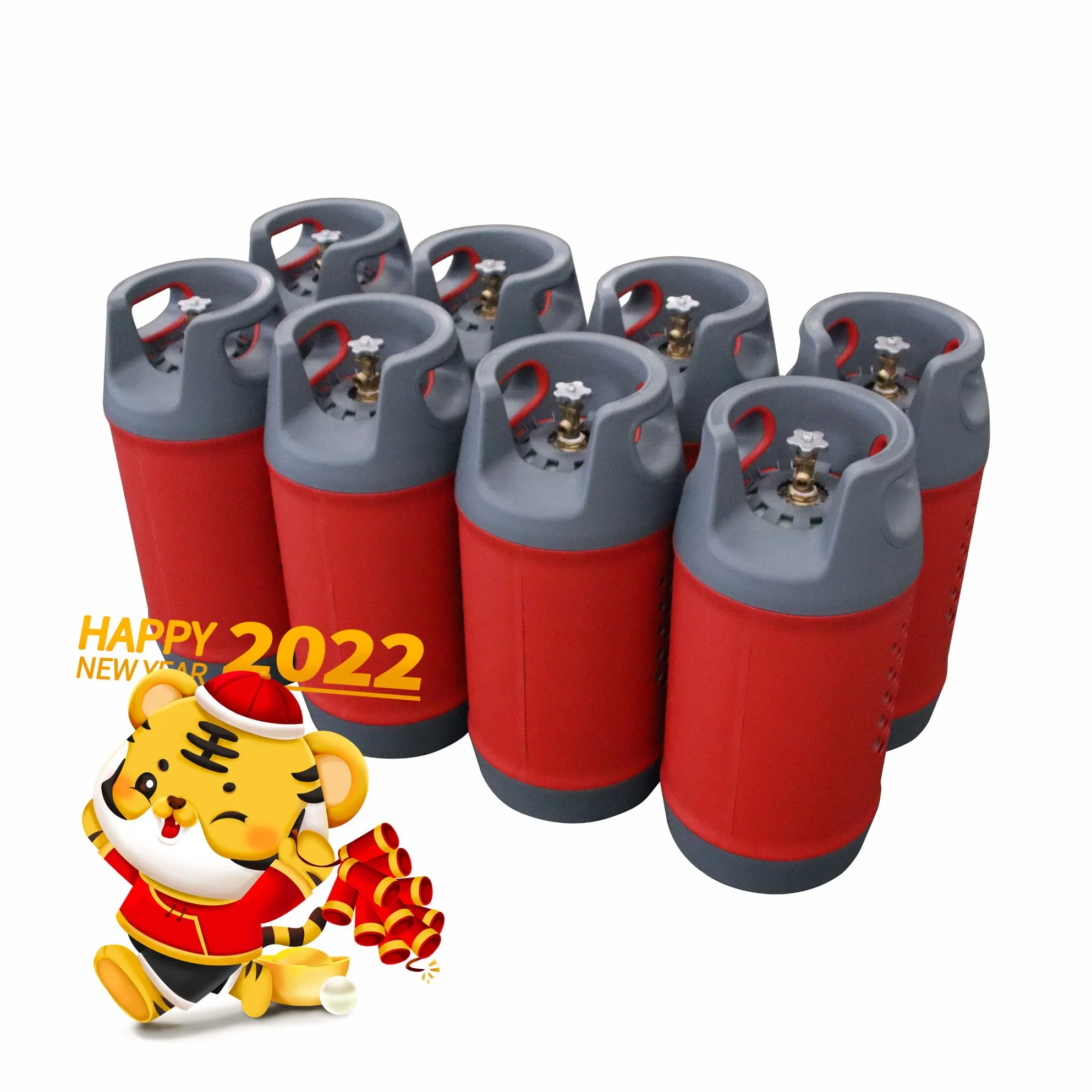 Chinese Manufacturer Direct Supply Empty 10kg LPG Composite Gas Cylinder for Home Cooking