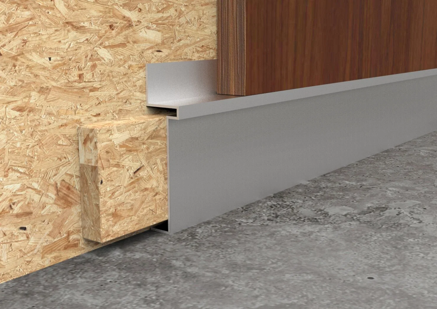 Beautrim Stainless Steel 0.8mm Skirting Board