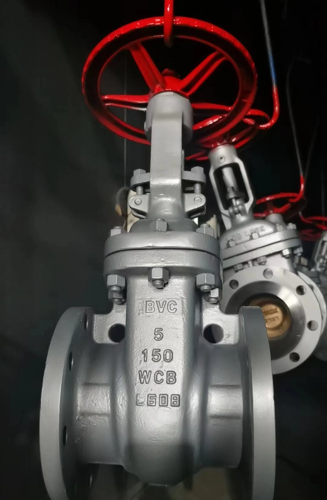 Handrad aus Gussstahl 5" WCB CF8 mit Flansch, Gate-Ventil mit Aufsteigender Schaft Mit Schraubjoch