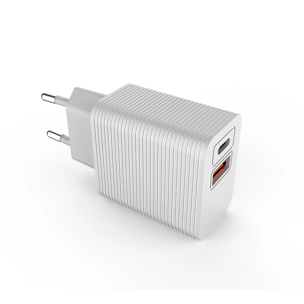 Pd20W Super Charge Dual Port USB QC3.0 USB-C Wall Charger