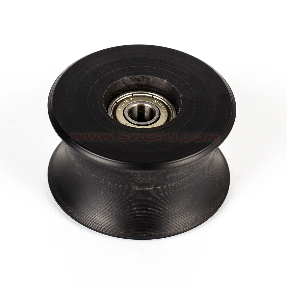 Transmission Spare Part Hard Small Roller Plastic Nylon Belt Roller Pulley Wheels Price with Bearings