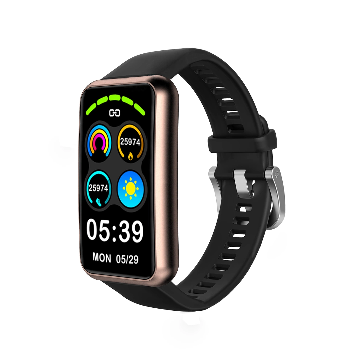 Sport Pedometer Fitness fréquence cardiaque informations météo Q7 Smart Bracelet