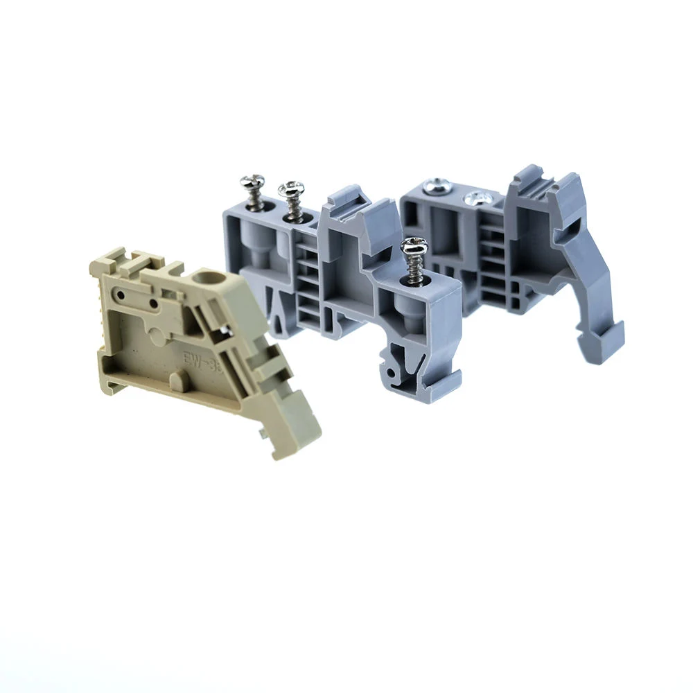 High Quality Terminal Block Clamps Stopper Rail End DIN Rail Mounting Clip End Bracket Mounting Clip