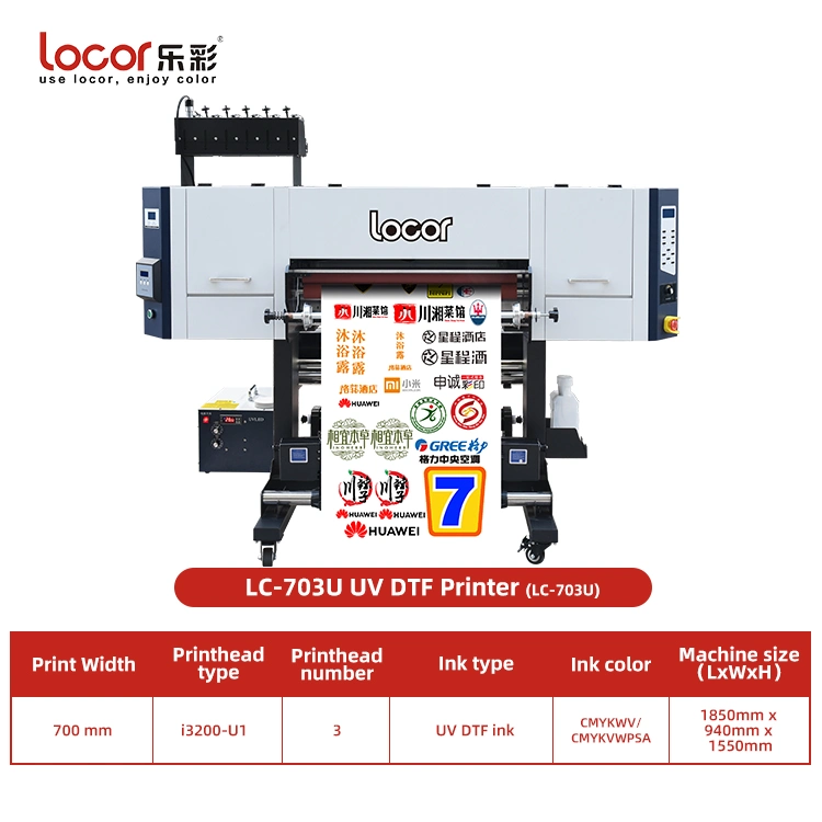 Impresora de adhesivos UV DTF A3 baratos con laminador conjunto completo AB Film Caja móvil automática impresora