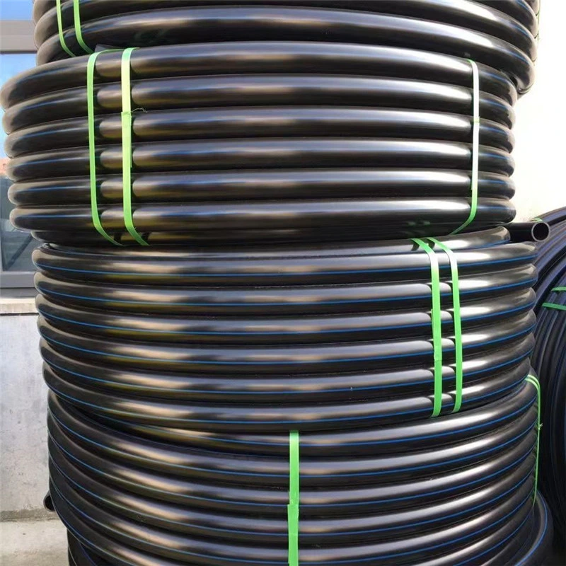 100m Poly Pipe Bewässerung 2 Zoll HDPE Schwarz Kunststoff Wasser Rohr HDPE Rohr PE Rohr