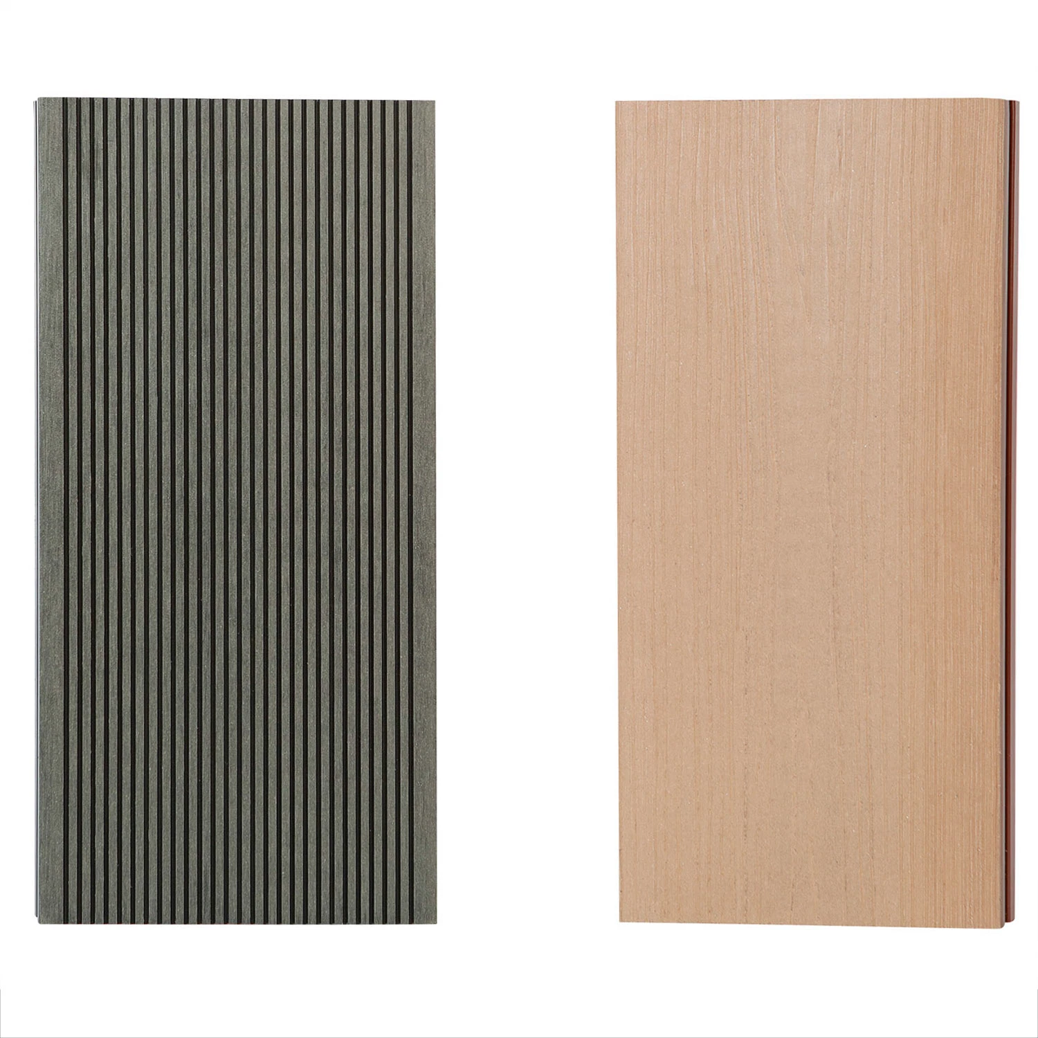 Hollow Co-Extruded Wood Plastic Composite Decking Outdoor Using