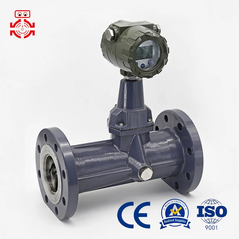 Hot Sale CE 24VDC Battery Dual Power Precession Vortex Flow Meter, Measuring Accuracy 0.5%, to Meet The Site Operating Conditions Flow High Accuracy Wide Range