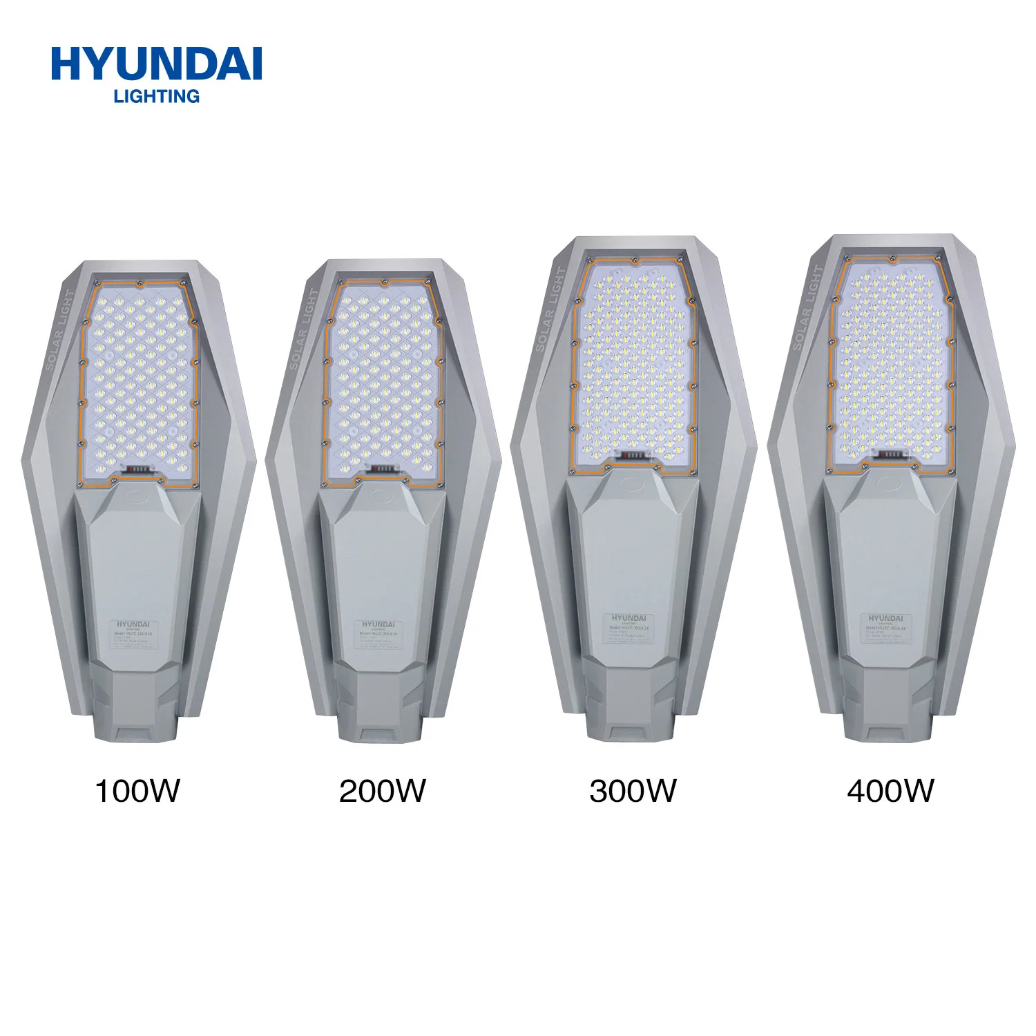 Hyundai Driveway Pathway Hightlight Lighting Energy Saving Road Lamp Solar Light Adjustable Outdoor IP65 100W/200W/300W/400W LED Street Light